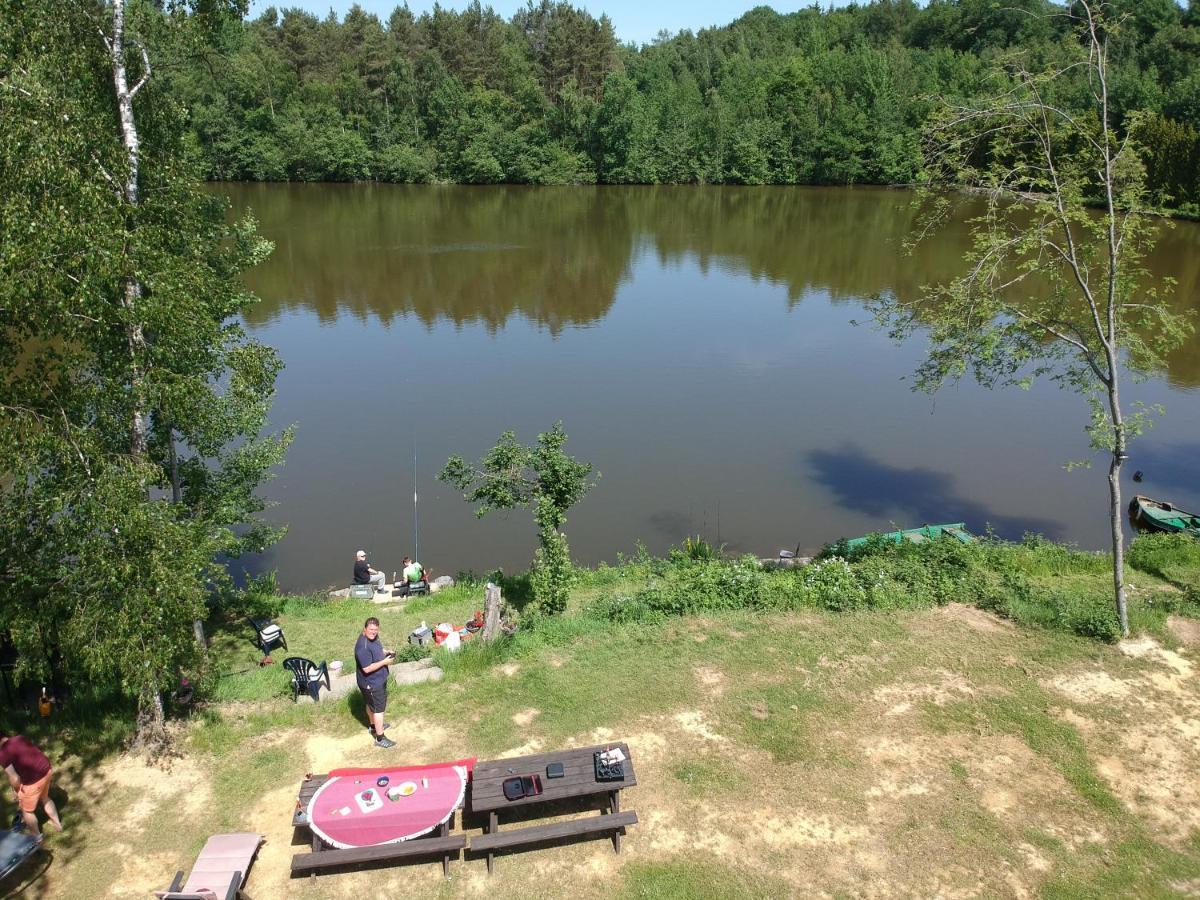 Florennes Gite Neuf 150 M2 Devant Un Grand Lac Prive De 2 Hectares Poissonneux Au Milieu Des Bois Βίλα Εξωτερικό φωτογραφία